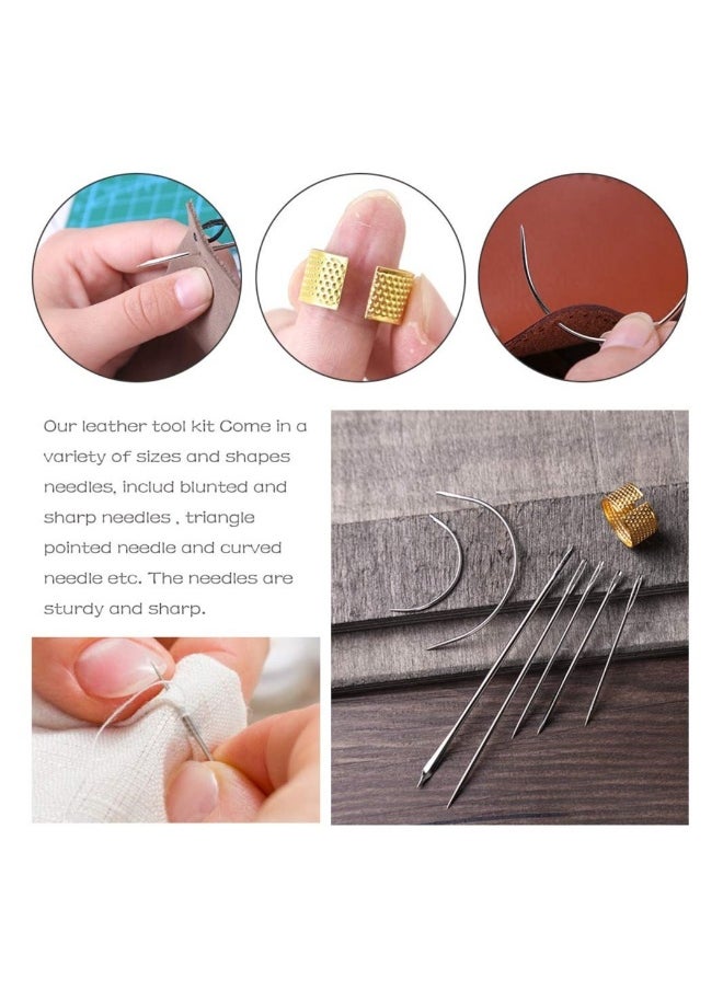 Generic - Leather Repair Kit 30 Pcs with Heavy Duty Needles for Upholstery Sewing and Leather Crafting - Image 1
