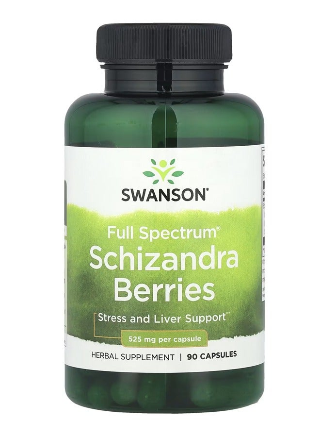 SWANSON Full Spectrum Schizandra Berries 525 mg 90 Capsules