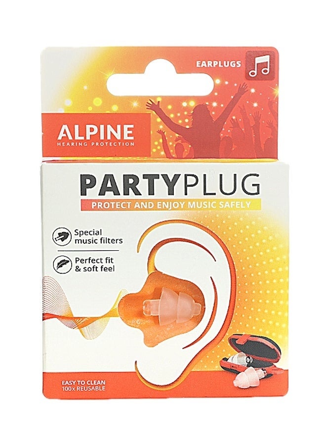 Alpine Transparent Party Earplugs For Noise Reduction