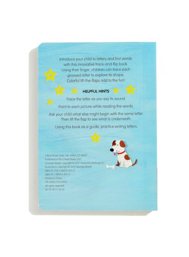 Meetion Smart Kids Trace-And-Flip: A is for Apple Board Book - Learn Alphabet and First Words with Interactive Touch-and-Lift Flaps - Image 5