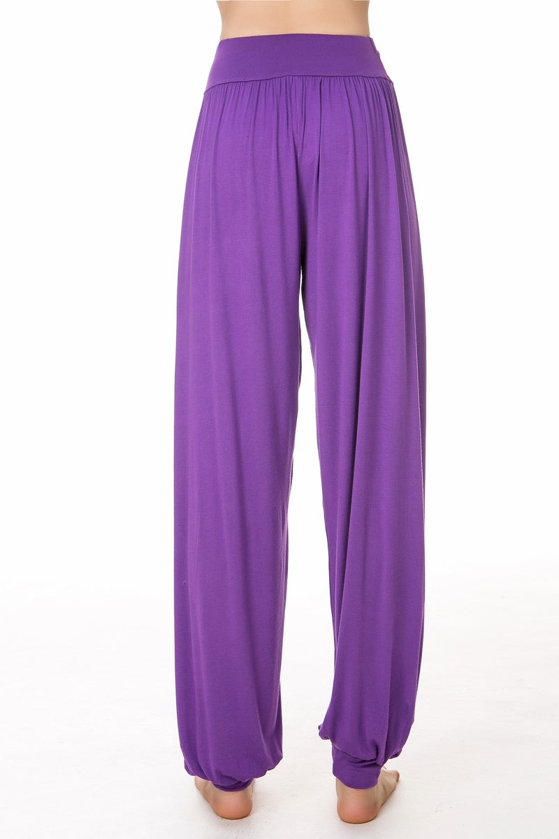Qi Ta Women's Modal Yoga Pants Loose Dance Pants Bloomers Casual Long Pants Breathable - Image 1