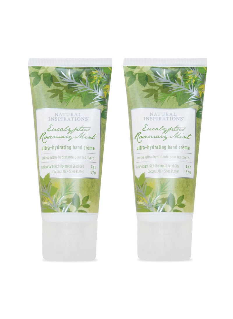 natural inspirations - Natural Inspirations Ultra Hydrating Hand Creme 2 Piece Gift Set  Eucalyptus Rosemary Mint - Image 1