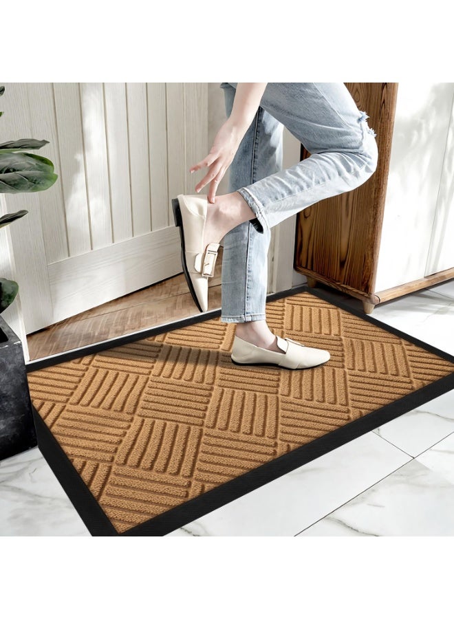 sokany Front Door Mats Outdoor Non Slip Indoor Door Mat Large 90x60cm Quick Trap Dirt Easy to Clean Welcome Doormat for Entrance,High Traffic Areas, - Image 4
