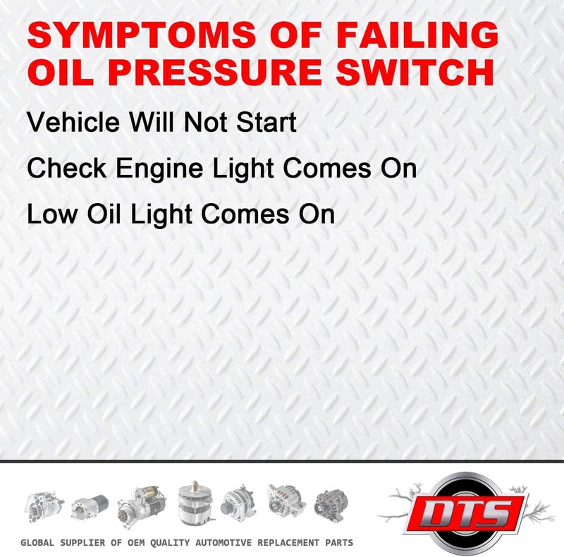 DTS New Oil Pressure Sender Switch with Light PS418 Replacement for Chrysler, Dodge, Jeep, Ram, Volkswagen - Image 2