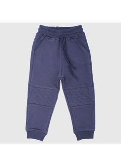 NAVY BLUE FLEECED SWEATPANTS