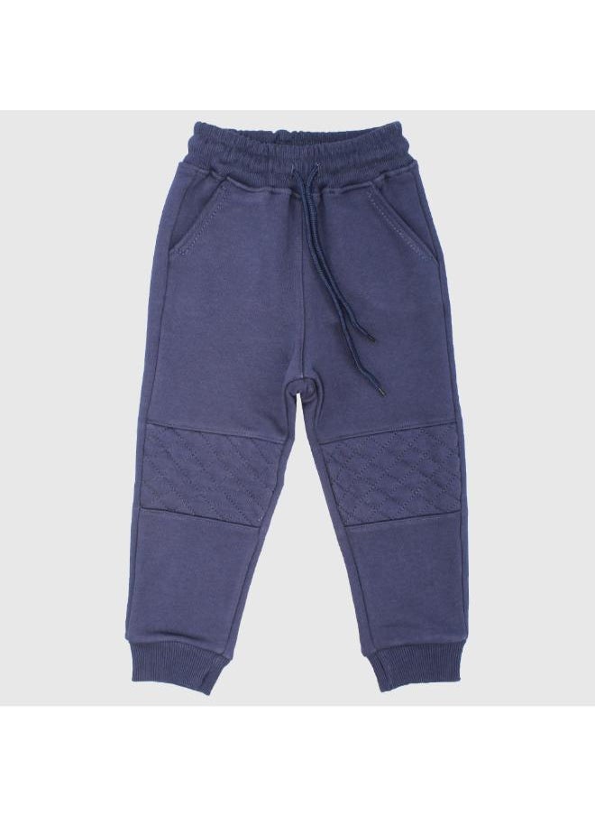 Our kids - NAVY BLUE FLEECED SWEATPANTS - Image 1
