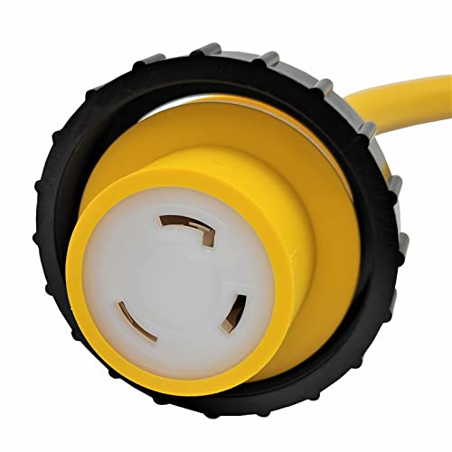Park World Parkworld 692019 Shore Power Adapter Cord Marine 50A Plug SS2-50P to L5-30R RV 30A Receptacle Female (1.5FT) - Image 4