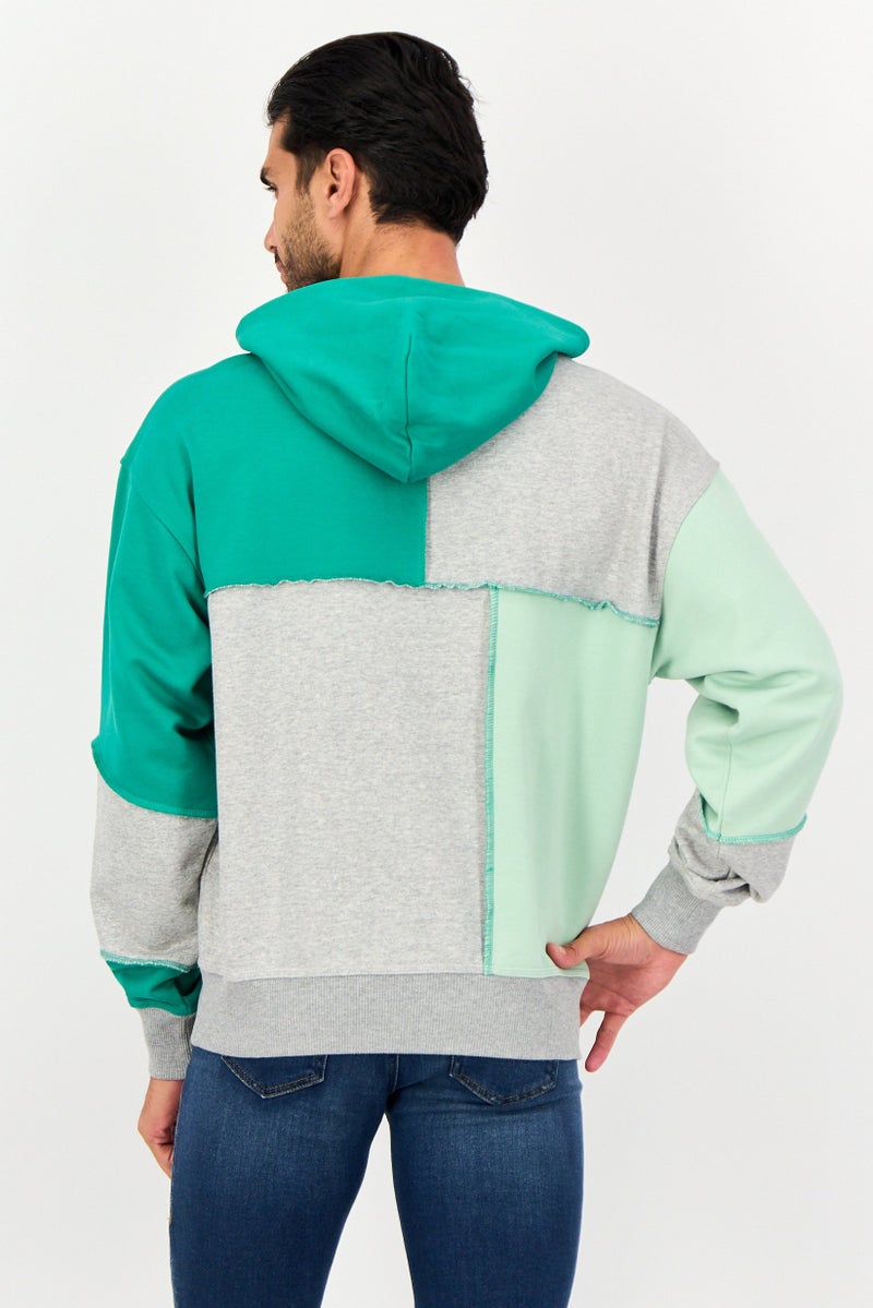 Nicce Men Embroidered Logo Long Sleeve Hooded Sweatshirts, Multicolor - Image 2