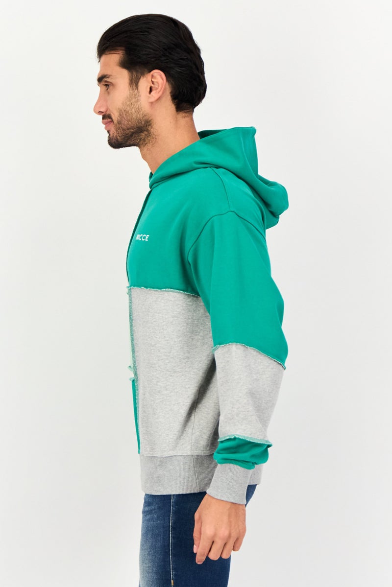 Nicce Men Embroidered Logo Long Sleeve Hooded Sweatshirts, Multicolor - Image 4