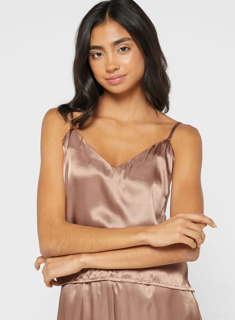 VERO MODA Cami Top And Pyjamas Set