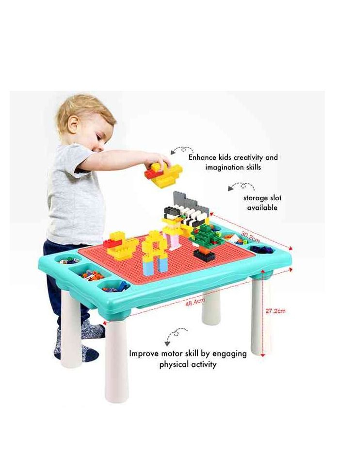 UKR 300-Piece Multifunctional Building Blocks Table for Kids - Creative Play and Construction - Image 2