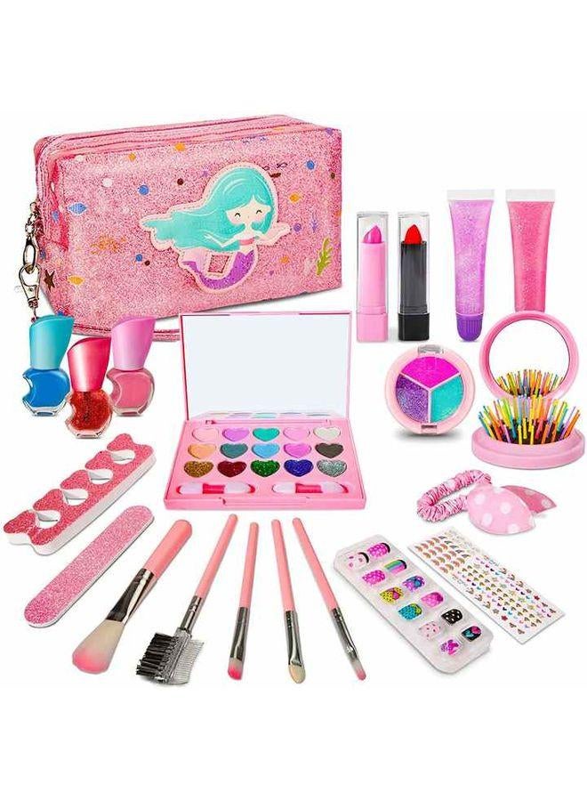 مجموعات مكياج تجميل محمولة قابلة للغسل للأطفال - Image 1
