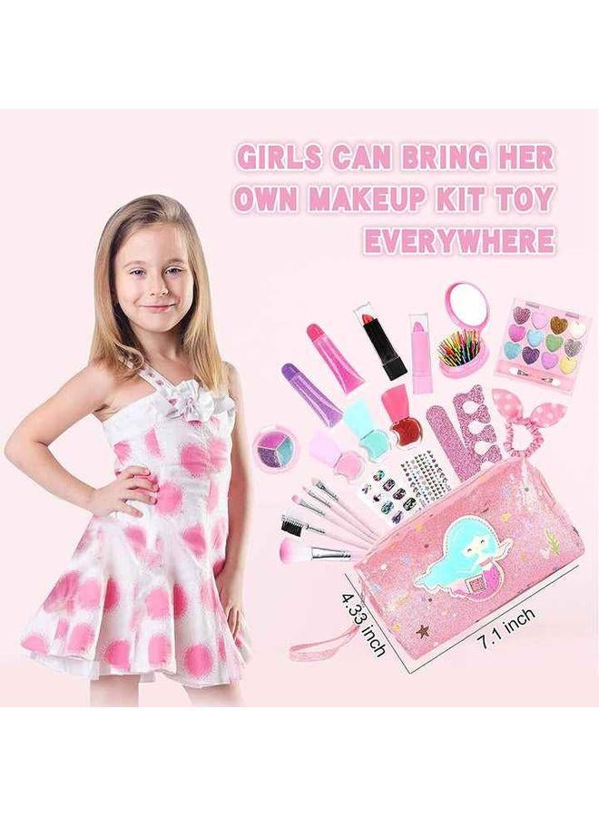 مجموعات مكياج تجميل محمولة قابلة للغسل للأطفال - Image 2