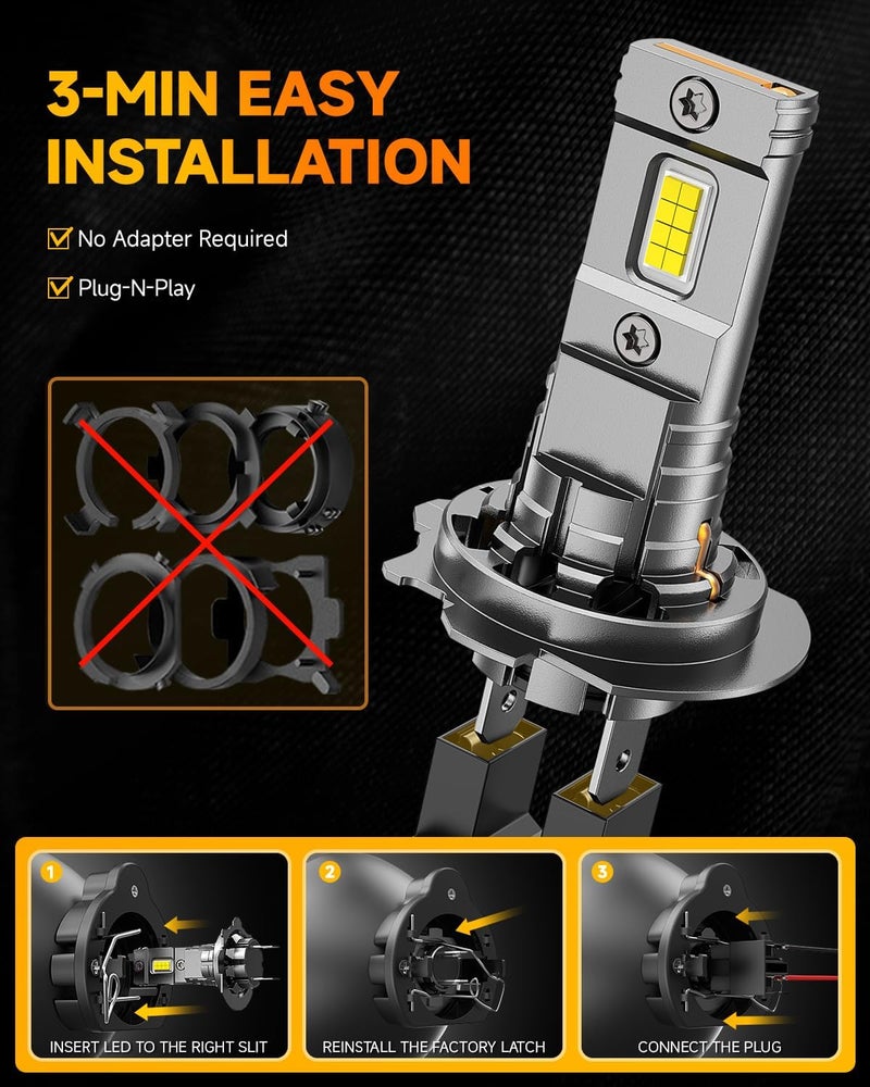 FAHREN 2025 Upgraded H7 Fog Light Bulbs - Image 5