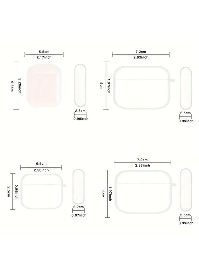 Crimson Silicone Protective Cover For Airpods Pro 2 Case Lightweight Non Slip Scratch Resistant With Wrist Strap - Image 3