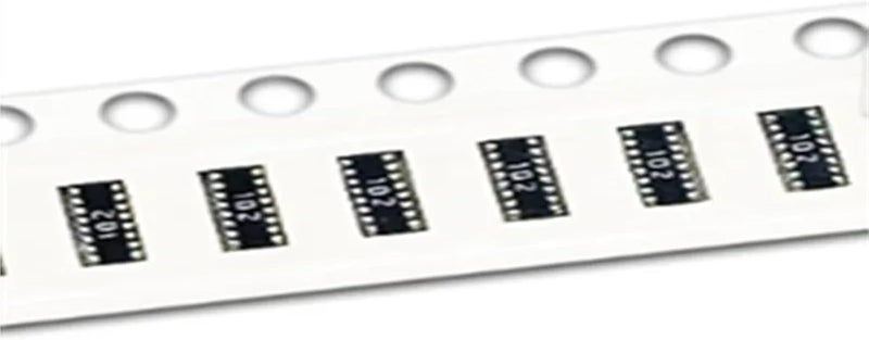 50PCS 0201 0402 0603 Array 2P2R 5P2R 16P8R 0R 10R 18R 22R 27R 47R 75R 100R 2.2K 8.2K 10K 20K 22K 43K 47K Exclusion Resistor(0402X2 4PIN 120R) - Image 4