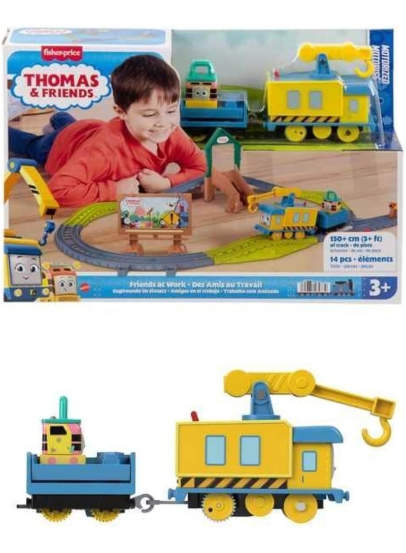 Thomas & Friends Motorized Friends at Work Train Set for Kids - Image 1