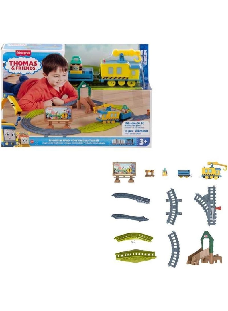 Thomas & Friends Motorized Friends at Work Train Set for Kids - Image 3