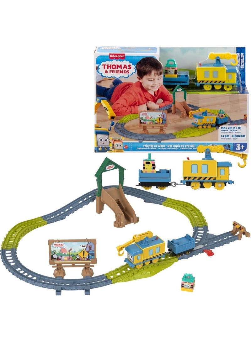 Thomas & Friends Motorized Friends at Work Train Set for Kids - Image 5
