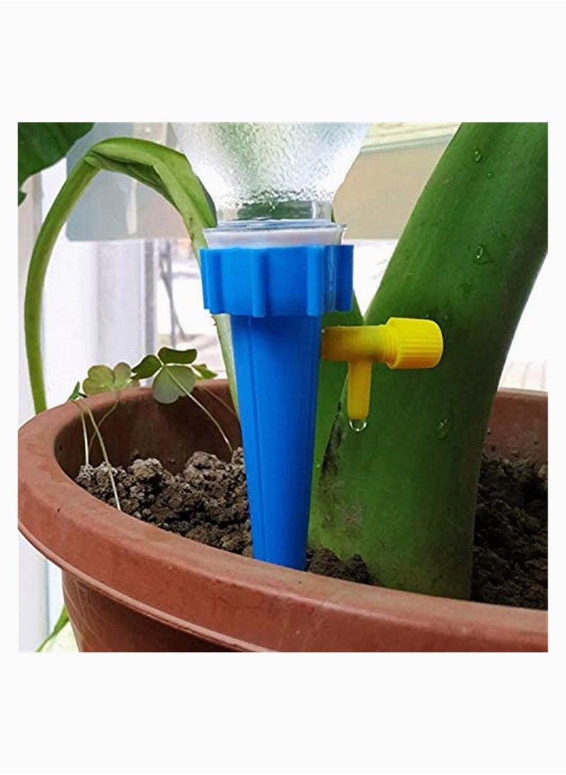 Generic - Automatic Watering Adjustable Drip Irrigation Equipment,  Holiday Potted Plants Watering Spike Automatic Watering System, with Control Valve Switch, 6 Pcs - Image 1