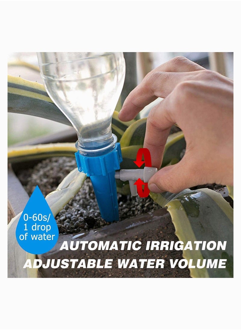 Generic - Automatic Watering Adjustable Drip Irrigation Equipment,  Holiday Potted Plants Watering Spike Automatic Watering System, with Control Valve Switch, 6 Pcs - Image 1