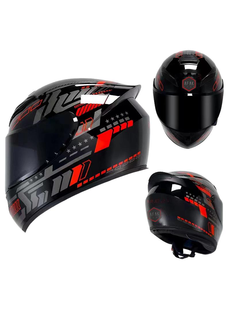general Full Face Motorbike Helmet Motorcycle Adult Rider Biker Sports Crash Helmet - Image 1