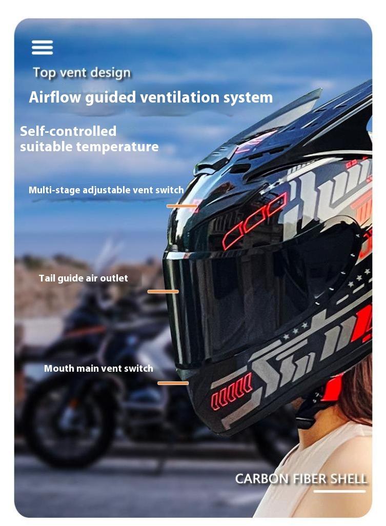 general Full Face Motorbike Helmet Motorcycle Adult Rider Biker Sports Crash Helmet - Image 4