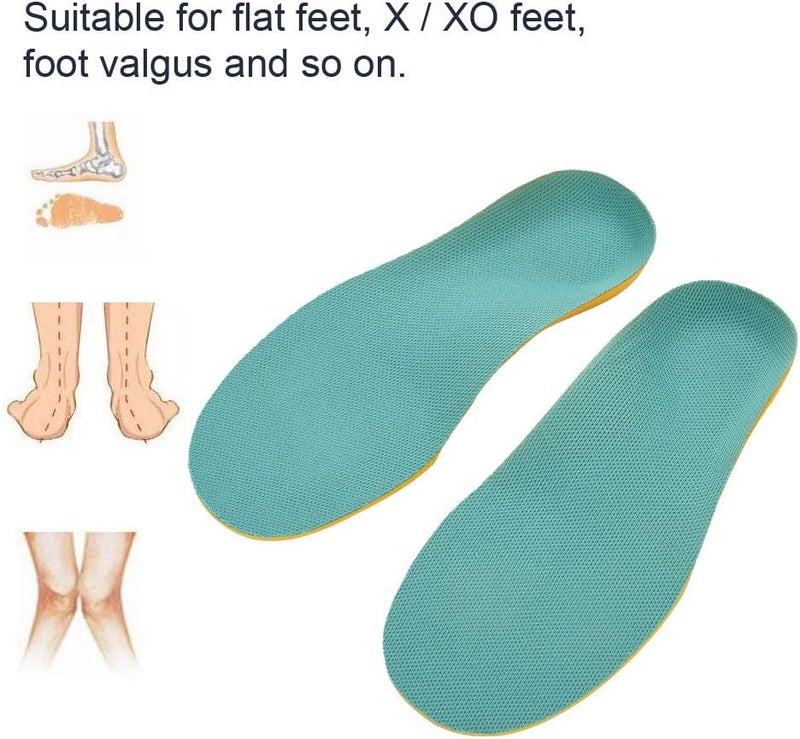klarako Insoles for Children Breathable Flat Feet Orthopedic Insole Orthotic Corrective Arch Support Cushion Shoe Inserts Insoles Pads for Kids (S) S - Image 4