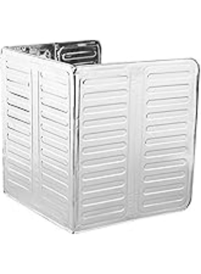 Stainless Steel Foldable Kitchen Oil Splatter Guard Shield - Image 1