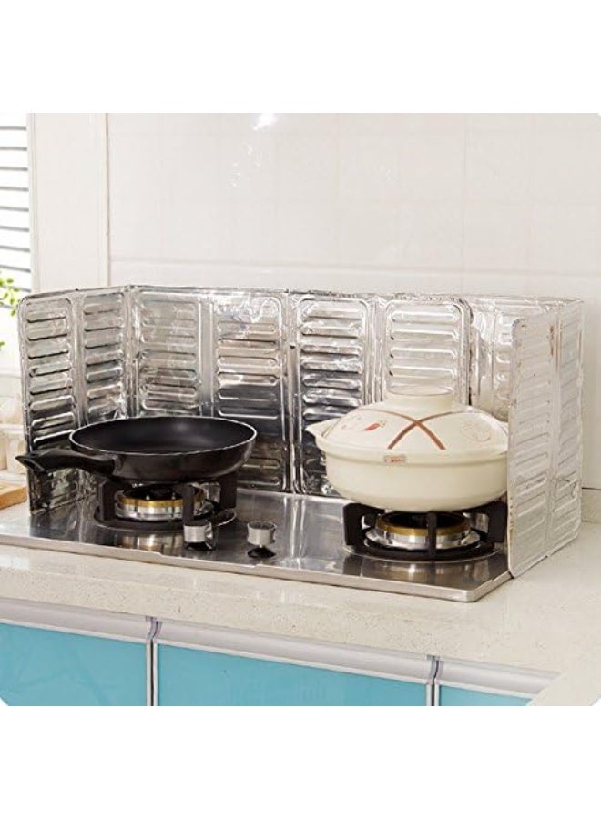 Stainless Steel Foldable Kitchen Oil Splatter Guard Shield - Image 3