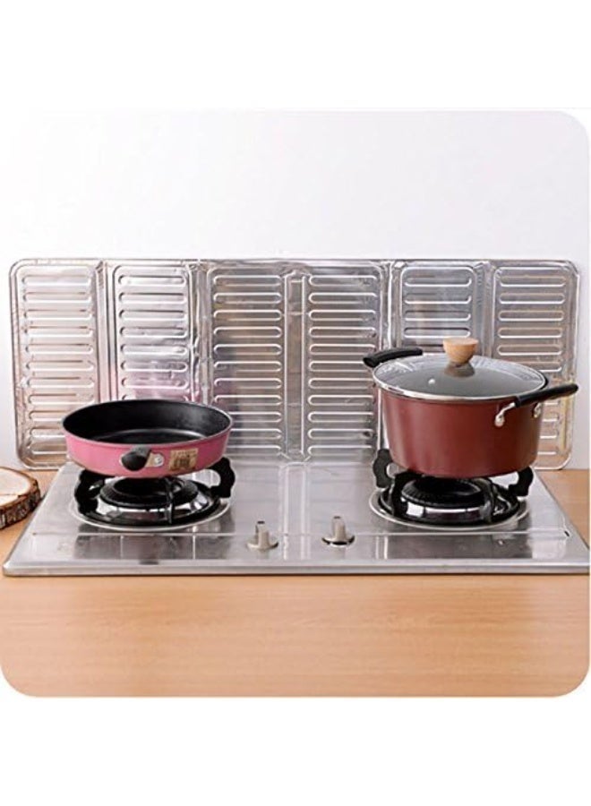 Stainless Steel Foldable Kitchen Oil Splatter Guard Shield - Image 4