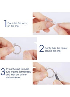 Shein Silicone Transparent Ring Size Adjuster Set 4 Pieces Different Sizes  - Image 2