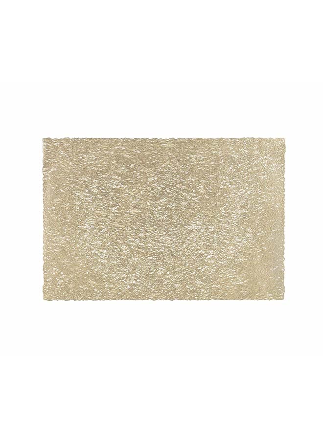 Placemat Leather - Metallic Gold