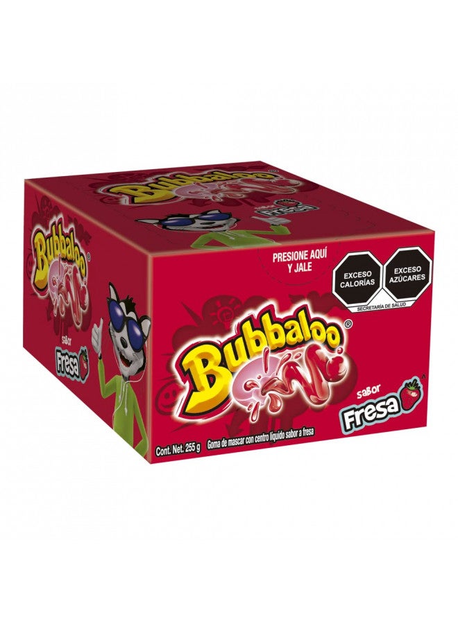 Bubbaloo بوبالو آدامز - علكة 47 قطعة - نكهات متنوعة (فراولة، 47 قطعة) - Image 1