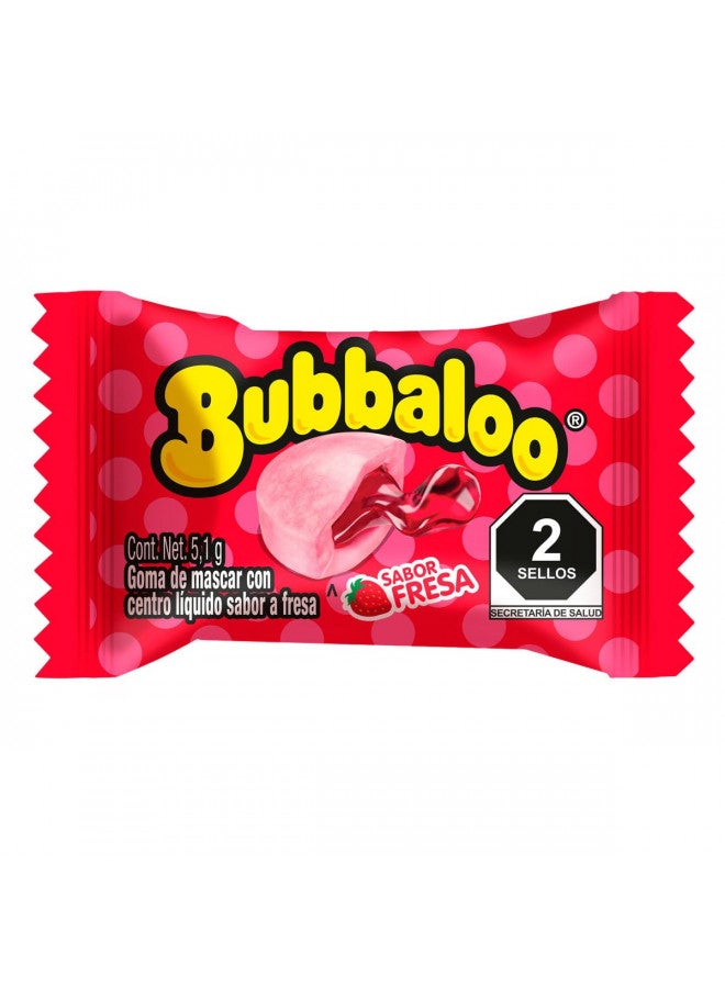 Bubbaloo بوبالو آدامز - علكة 47 قطعة - نكهات متنوعة (فراولة، 47 قطعة) - Image 4