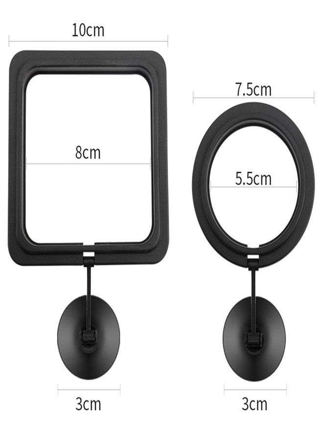 ماكسمورال مجموعة ماكسمورال المكونة من 4 قطع من حلقات تغذية أسماك الزينة السوداء، وهي عبارة عن مغذيات طعام عائمة لأسماك الزينة، مقاس 10 سم مربع و7.5 سم دائري - Image 4