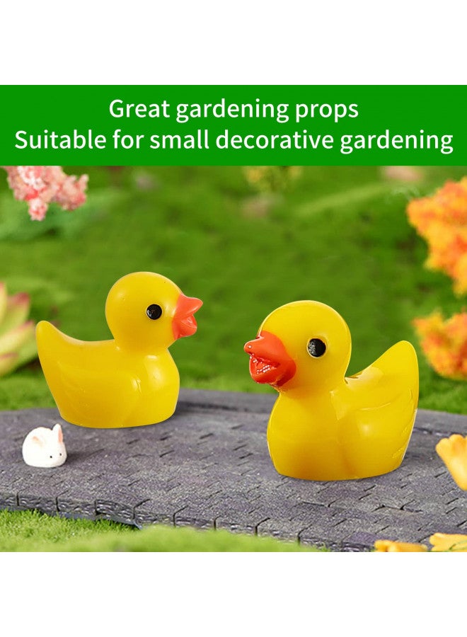 EKisemio 100 Pcs Mini Resin Ducks Bulk Tiny Ducks Set for Potted Miniature Decoration Garden Dollhouse Cake Decoration DIY Slime Kit Craft Charms Party Toys - Image 3