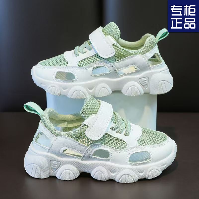 Children'S Sandals Primary School Boys And Girls Children Breathable Mesh Shoes Summer Hollow Sports Shoes - Image 2