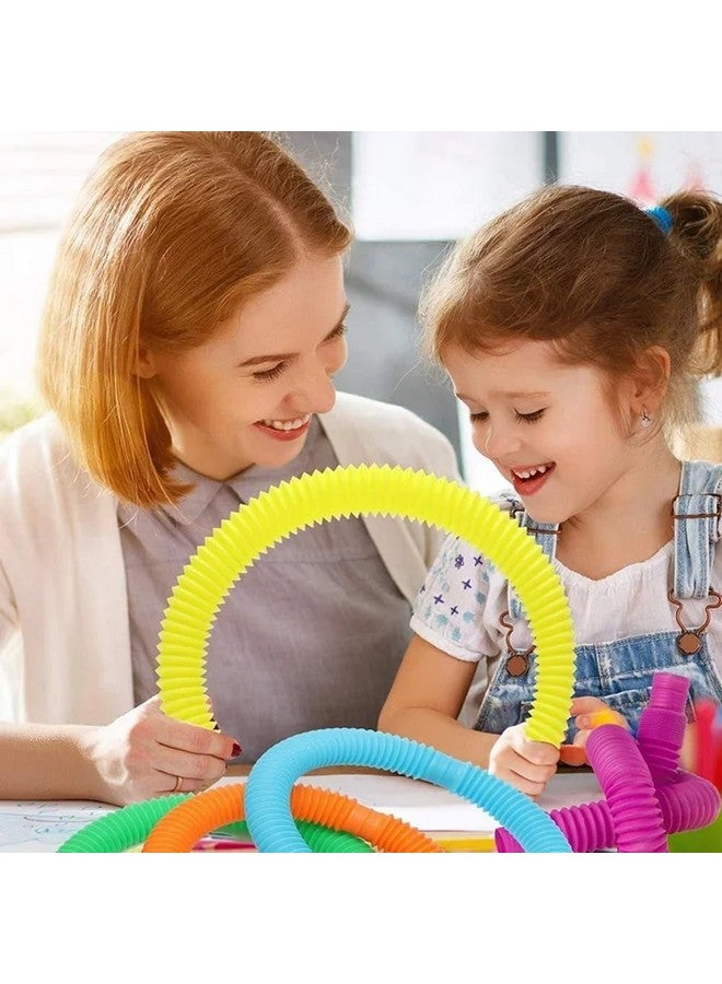 في جراسب لعبة أنبوب البوب القابلة للتمدد والانحناء من VGRASSP للأطفال الصغار والكبار | لعبة فيدجيت حسية مرنة وناعمة | أنبوب بوب سهل السحب والدفع لتخفيف التوتر والقلق | متعدد الألوان (عبوة من قطعة واحدة) - Image 2