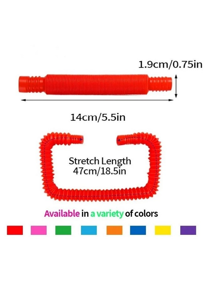 في جراسب لعبة أنبوب البوب القابلة للتمدد والانحناء من VGRASSP للأطفال الصغار والكبار | لعبة فيدجيت حسية مرنة وناعمة | أنبوب بوب سهل السحب والدفع لتخفيف التوتر والقلق | متعدد الألوان (عبوة من قطعة واحدة) - Image 3