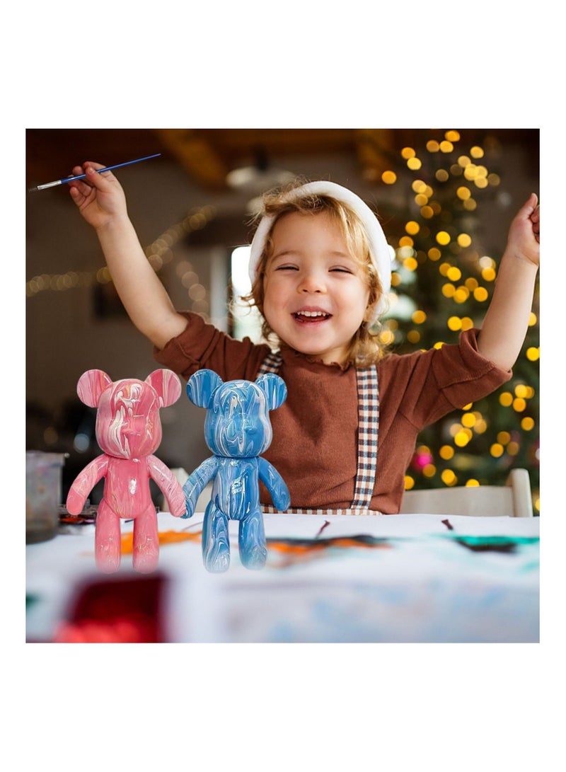 JOLLITY LLC ألعاب يدوية إبداعية سائلة يمكنك صنعها بنفسك، مجموعة هدايا يدوية لديكور المنزل، دمية دب سائلة - Image 3