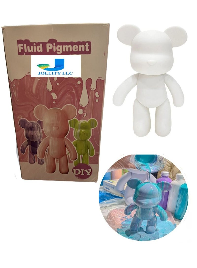 JOLLITY LLC ألعاب يدوية إبداعية سائلة يمكنك صنعها بنفسك، مجموعة هدايا يدوية لديكور المنزل، دمية دب سائلة - Image 1