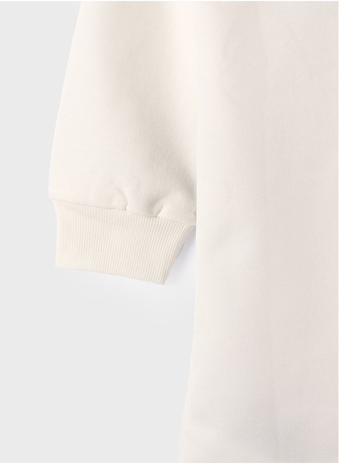 LC WAIKIKI Hooded Long Sleeve Girl Dress  - Image 4