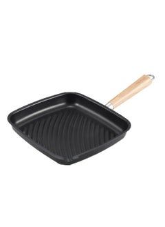 PARFAIT High Quality Grill Pan With Wooden Handle Black And Beige 26 X 28 Cm 31527-Ke 