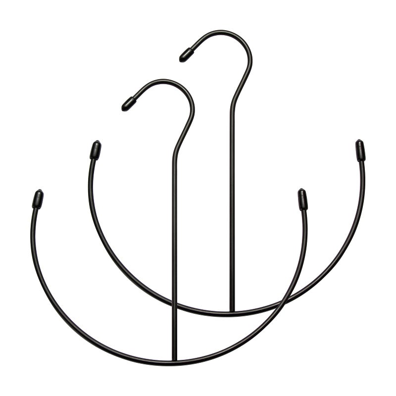 Zedodier Belt Hangers  Belt Rack 2 Pack Black Closet Accessories Organizers  Closet Organizer Hook Rack For Belt  Ties  Scarves  Camisoles  Hats  Bras  Shoes - Image 1