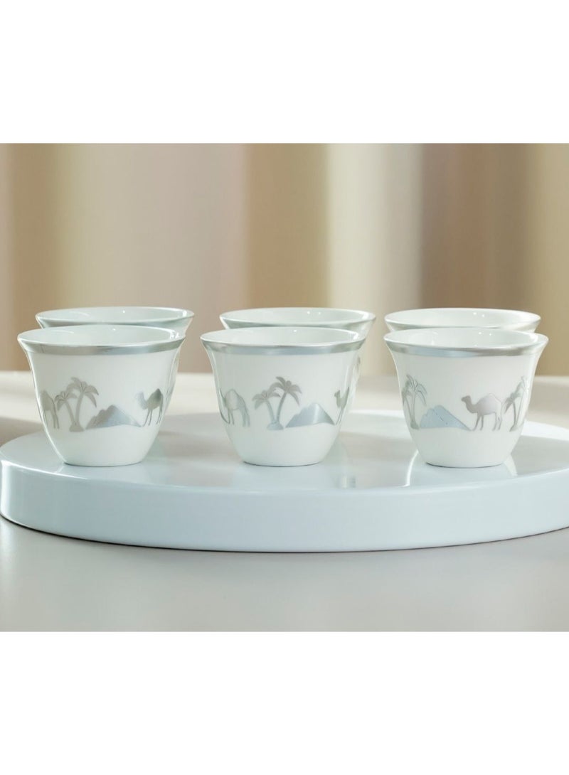 Beautiful Ceramic Arabic Coffee Cawa cup / Traditional Pattern Ceramic / CAWA-12CS