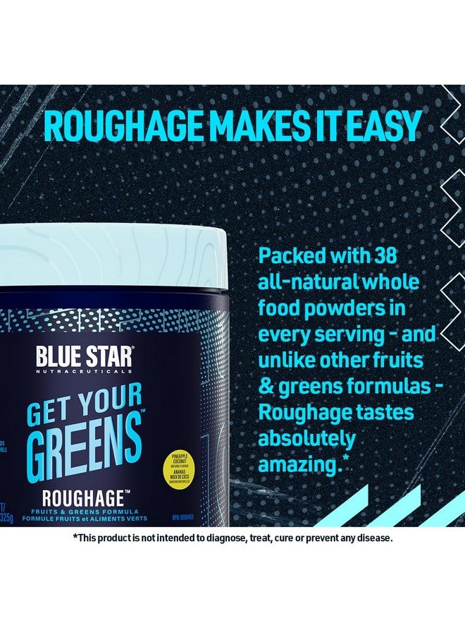 Blue Star Nutraceuticals Blue Star Nutraceuticals ROUGHAGE - 38 Fruits & Greens Superfood Powder | No Artificial Flavors or sweeteners | Amazing Taste (Pineapple Coconut) - Image 3