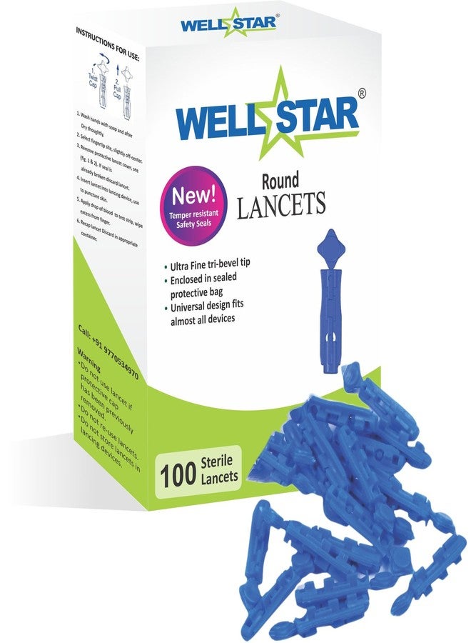 WELLSTAR إبر قياس السكر الدائرية من ويلستار مع 50 شريط اختبار أونكول بلس - Image 3