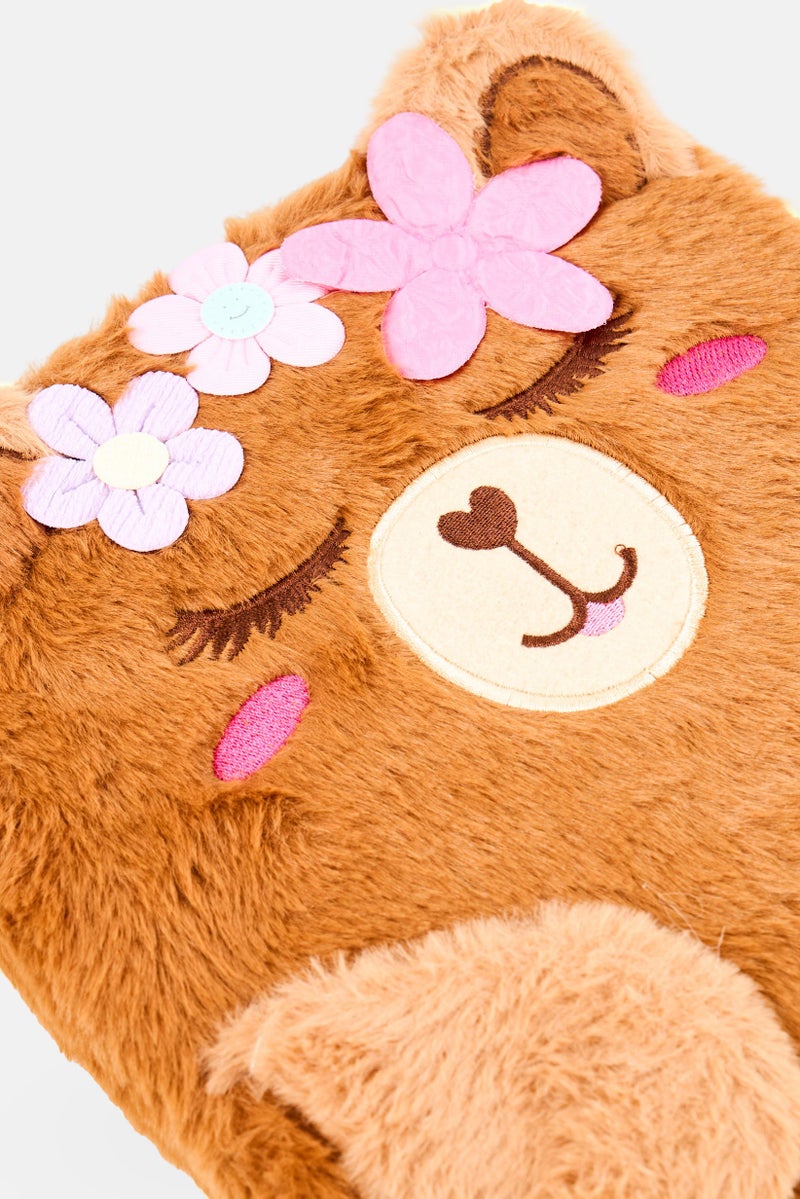 VOTUM Large Bear Furry Sketchbook, Brown - Image 4
