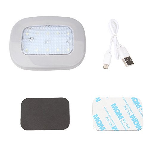 KaiDengZhe Auto Car Ceiling Roof Lights Magnetic Dome Light with Universal USB Rechargeable Wireless 10 LEDs for Interior and Exterior of Car, Boat, Trailer, Motorhome,Truck (Gray Shell-Whie light) - Image 4